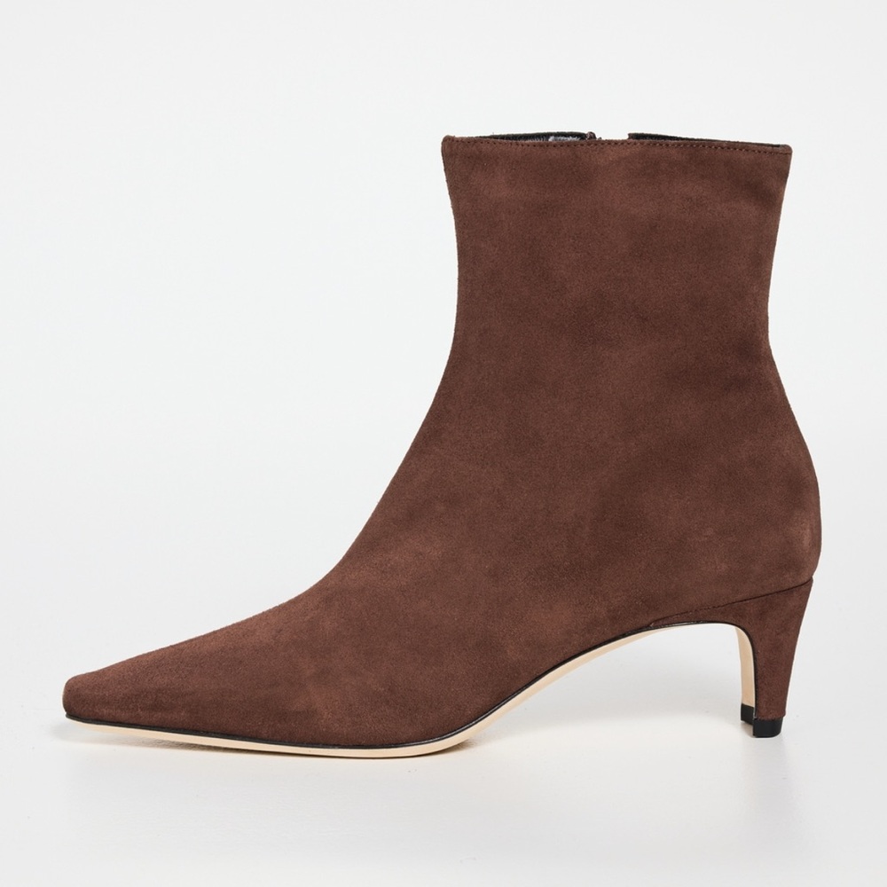 STAUD Wally Suede Ankle Boots